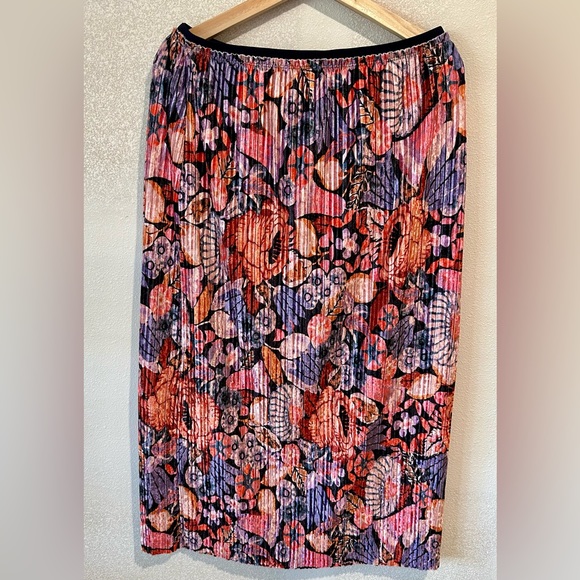 Anthropologie Maeve Tilda Pleated Velvet Skirt 💗 - Picture 5 of 10
